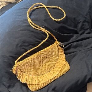 Mar y Sol "Tanya" Raffia Crossbody NWOT